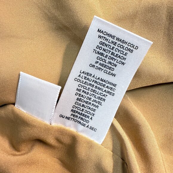 INDUSTRY Camel Women's Faux Suede Puff Sleeve Jacket NWT L - Picture 10 of 11